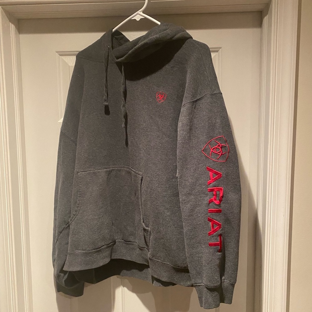 Ariat grey hooded sweatshirt